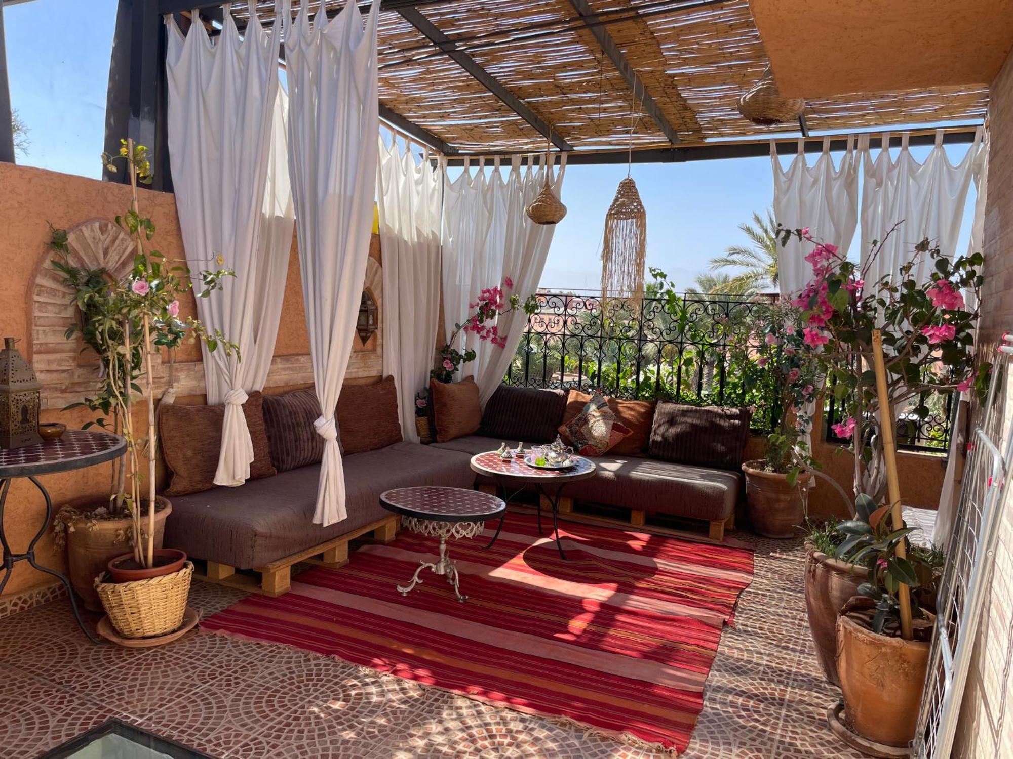 Riad Palmier Fleuri Marrakesh Exterior photo