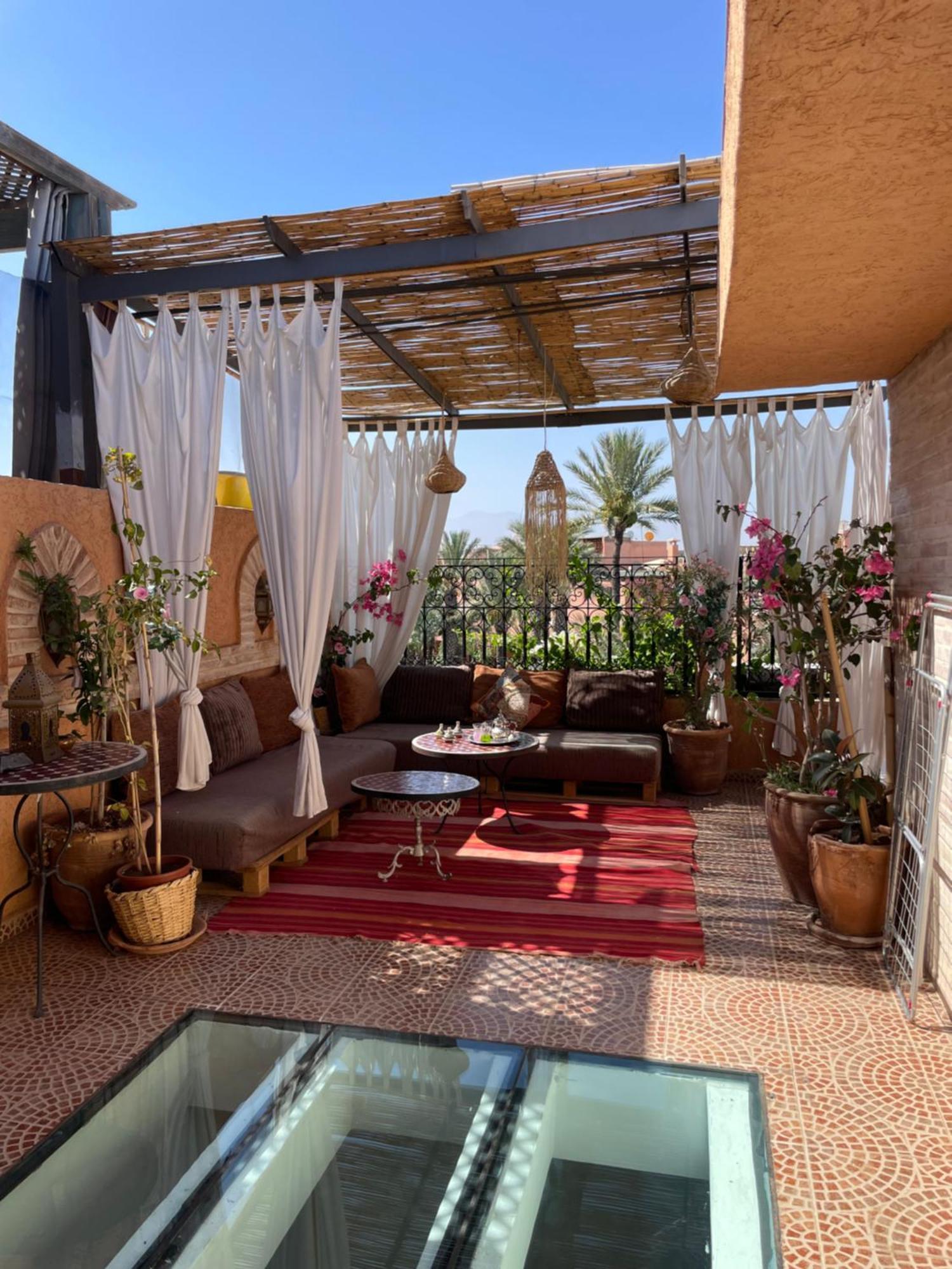 Riad Palmier Fleuri Marrakesh Exterior photo